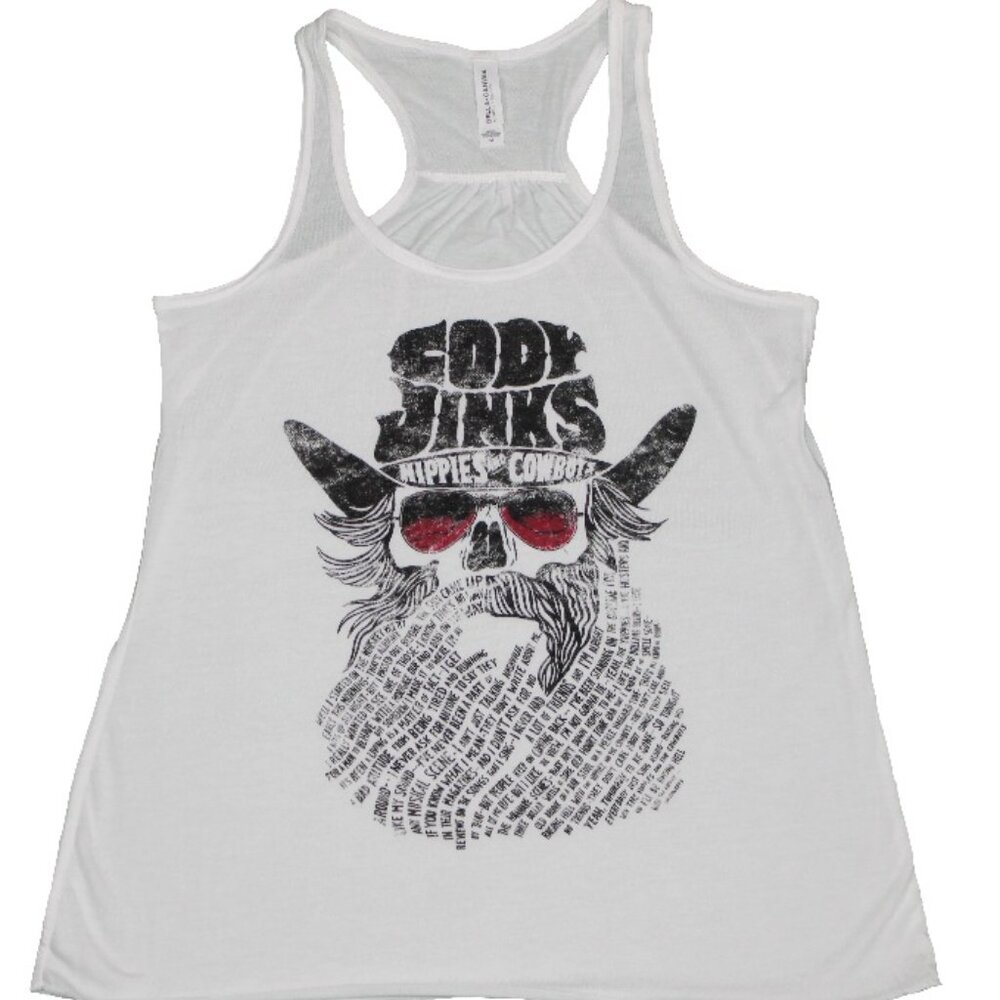 Cody Jinks White Tank Top, Size M